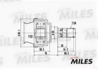 ШРУС DAEWOO NEXIA 1.5 96- / OPEL ASCONA / KADETT 1.6 82-91 внутр. GA10014 MILES GA10014