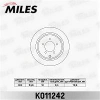 Диск тормозной MITSUBISHI ASX 10- / OUTLANDER 06- задний MILES K011242