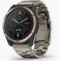 Умные часы Garmin Quatix 7X Solar Edition, титановый браслет