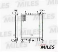 Радиатор (DAEWOO MATIZ 08-1.0 98-) ACRM008 MILES ACRM008
