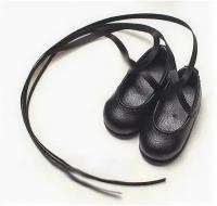 Iplehouse Ballet Shoes (Балетки на лентах цвет черный для кукол Иплхаус 26 см, 35 см)