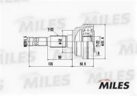 ШРУС OPEL ASTRA 1.4-1.7TD 98-05 нар. GA20344 MILES GA20344