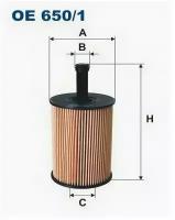 Фильтр масляный VAG, FO, DOD, CHR, JEEP, MI, OE6501 FILTRON OE 650/1