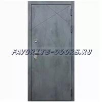 Внешняя панель бетон: Дверь REX 13 Бетон темный металлическая