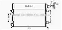 Радиатор кондиционера ava quality cooling CRA5113