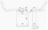 Радиатор отопителя салона TOYOTA LAND CRUISER 80 90-98, STTY883950 Sat ST-TY88-395-0