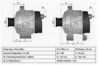 Генератор FIAT: 500 1.2/1.4 07-, IDEA 1.2 16V/1.4 16V 03-, LINEA 1.4 07-, PANDA 1.1/1.2/1.2 BI-POWER/ NATURAL POWER 03- LANCIA: MUSA 1.4 04-, YPSILO DENSO DAN519