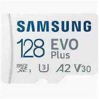 Карта памяти Samsung microSDXC EVO Plus Class10 UHS-I U3 (130MB/s) 128GB + ADP