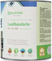 Краска Укрывная Gnature 460 Landhausfarbe 0.375л Бесцветная, Колеруемая для Защиты, Обновления Деревянных Фасадов, Ограждений, Ветровых Досок, Вертикальных Поверхностей