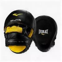 Лапы боксёрские: Лапа боксерская Everlast Pro Elite Leather Mantis чёр., артикул P00000700 BK