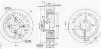 Шкив коленвала TOYOTA 2L/2LTE/3L/5L/5LE 89-, ST1340854090 Sat ST-13408-54090