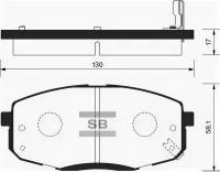 Колодки передние, SP1240 Sangsin Brake SP-1240