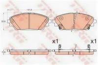 Колодки тормозные MAZDA 3 13- TRW GDB3592