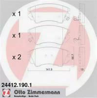 Zimmermann-Колодки тормозные ZIMMERMANN 244121901