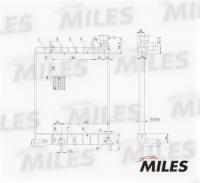 Радиатор (HYUNDAI ACCENT 1.5 / 1.6 00-) ACRM007 MILES ACRM007