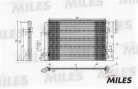 Радиатор кондиционера (HYUNDAI SOLARIS / KIA RIO 1.4 / 1.6 10-) ACCB002 MILES ACCB002