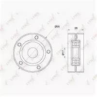 Ролик натяжного механизма / приводной, PB5309 LYNXauto PB-5309