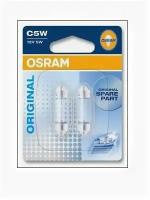 Комплект ламп накаливания блистер 2шт С5W 12V 5W SV8.5, 641802B OSRAM 6418-02B