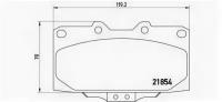 Колодки тормозные дисковые передн, NISSAN: 200 SX 2.0 i 16V/2.0 i 16V Turbo 93-99 SUBARU: IMPREZA 2.0 Turbo GT 4WD 92-00, IMPREZA 2.0 i R 00-, IMPRE Brembo P56034