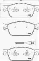 Колодки тормозные дисковые передн VW: MULTIVAN V (7HM, 7HN, 7HF, 7EF, 7EM, 7EN) 03 -, TRANSPORTER V c бортовой платформой/ходовая часть (7JD, 7JE, 0 TEXTAR 2462301