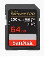 Карта памяти SanDisk Extreme Pro SDXC UHS Class 3 V30 200MB/s 128GB