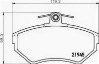 Колодки тормозные дисковые передн AUDI: A4 95-00, A4 Avant 95-01, VW: PASSAT 96-00, PASSAT Variant 97-00 TEXTAR 2194503