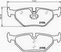 Колодки тормозные дисковые задн BMW: 3 98-05, 3 Compact 01-05, 3 Touring 99-05, 3 кабрио 00-, 3 купе 99-, Z4 03-, Z4 купе 06-, MG: MG ZT 01-, MG ZT- TEXTAR 2193402