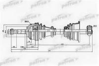 Полуось лев RENAULT: CLIO II 1.2/1.2 16V/1.4/1.4 16V/1.4 16V/1.5 dCi/1.5 dCi/1.6/1.6 16V/1.9 dTi 98-, KANGOO 1.2/1.2 16V/1.4/1.5 dCi/1.6 16V 4x4/1.9 Patron PDS1397