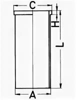 Гильза Citroen Jumper 2.8 HDi 01 - d94, 4 Kolbenschmidt 89502190