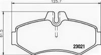 Колодки тормозные дисковые задн MERCEDES-BENZ: G-CLASS 79-93, G-CLASS 90-, G-CLASS 89-, G-CLASS Cabrio 89-, SPRINTER 3-t бортовой 95-06, SPRINTER 3- TEXTAR 2302101