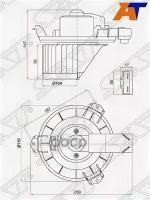 Мотор Отопителя Салона Toyota Land Cruiser Prado 120 02-09/ Hilux Surf/4Runner ##N21# 02-09 Lhd Sat арт. ST-87103-35060