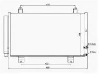 Радиатор кондиционера LEXUS GS300/350/430/460/450H 05-/MARK X GRX12#/REIZ 04-09 Sat STLX323940