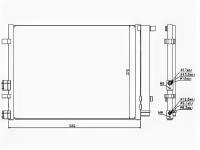Радиатор кондиционера HYUNDAI I20 09- Sat STHY203940