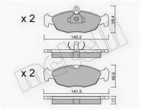 Колодки тормозные передние к-кт, 2200770 METELLI 22-0077-0