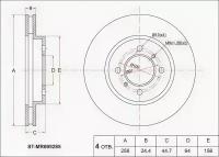 Диск тормозной передний MMC Lancer/Cedia CB#/CK6/CS# 94-03, Dingo CQ2A 99-02, STMR699285 Sat ST-MR699285