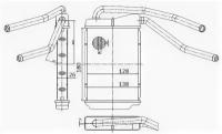 Радиатор отопителя салона DAEWOO NEXIA 96- Sat STDW253950