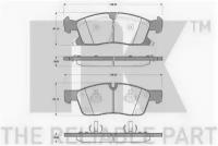 Колодки тормозные JEEP GRAND CHEROKEE IV 10- передние NK 229330