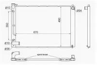 Радиатор TOYOTA HARRIER/LEXUS RX330 1MZ/3MZ 03-05, TY0003MCU30 Sat TY0003-MCU30