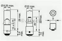 Лампочка H6W 6 W Pure Light - Standard BOSCH 1987302232