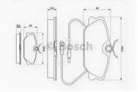 К-т дисков. тормоз. колодок Renault Laguna 93-01, BOSCH 0986469191