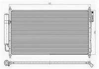 Радиатор кондиционера NISSAN TEANA J31 03-08 Sat STNSW33940