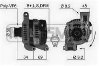 Генератор 120A 14V Ford C-Max 04-07 1.8, 2.0 / Focus ERA 210328