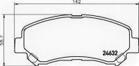 Колодки тормозные передние к-кт, 8DB355013781 HELLA 8DB 355 013-781