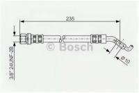 Шланг тормозной задний BOSCH 1987476207