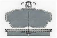 Комплект тормозных колодок, дисковый тормоз SCT SP187