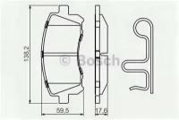 комплект колодок дисковых, 0986424700 BOSCH 0 986 424 700