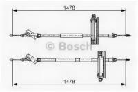 Тормозной трос BOSCH 1987477932