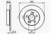 диск тормозной BOSCH 0986478758