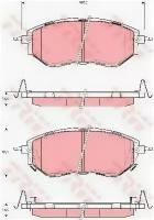 Колодки тормозные дисковые передн SUBARU: LEGACY IV 03-, LEGACY IV универсал 03-, OUTBACK 03-, TRIBECA 05- TRW GDB3372