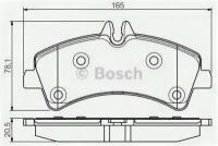 Дисковые колодки BOSCH 0986495099